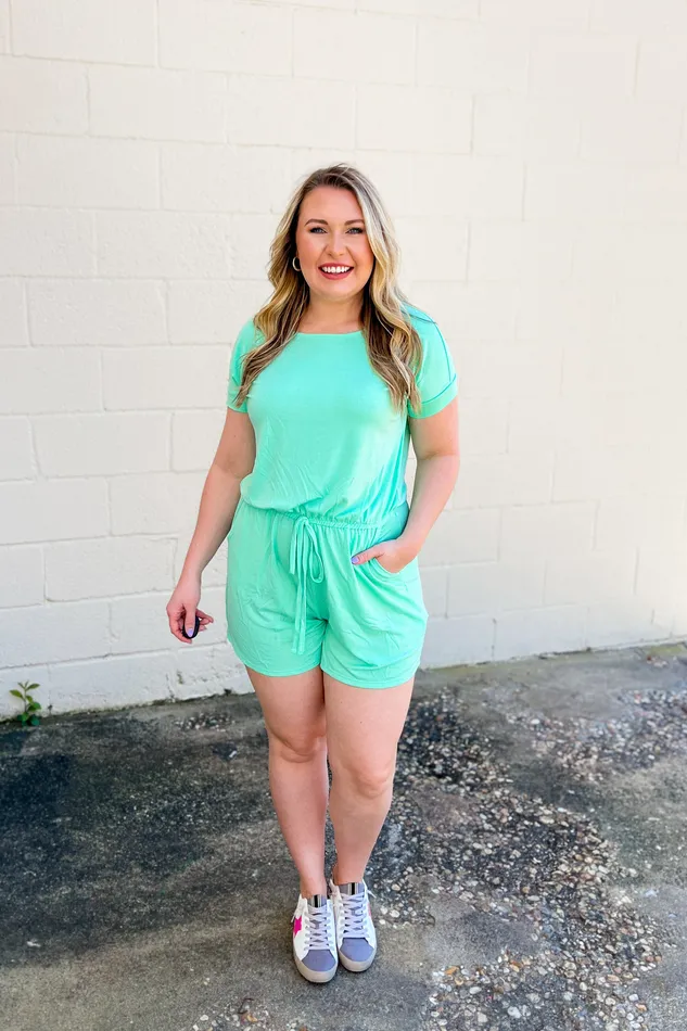 Earrings Zenana Karter Comfy Romper Green Mint