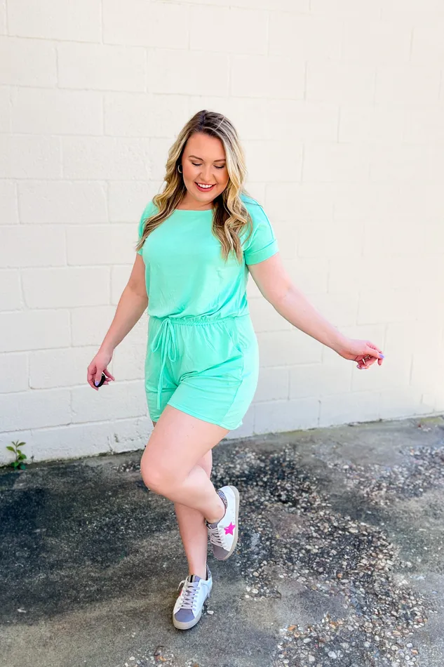 Earrings Zenana Karter Comfy Romper Green Mint