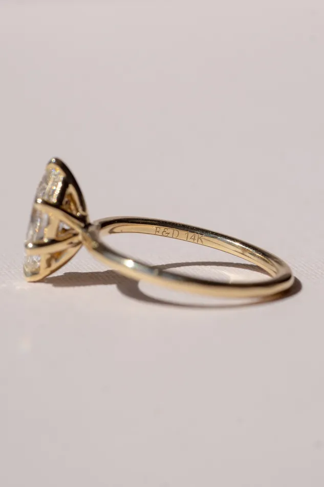 Foe Dear Rings Only One Ring 120ct Champagne GIA Marquise Brilliant Diamond readytoship