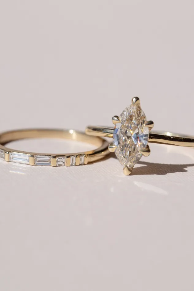 Foe Dear Rings Only One Ring 120ct Champagne GIA Marquise Brilliant Diamond readytoship
