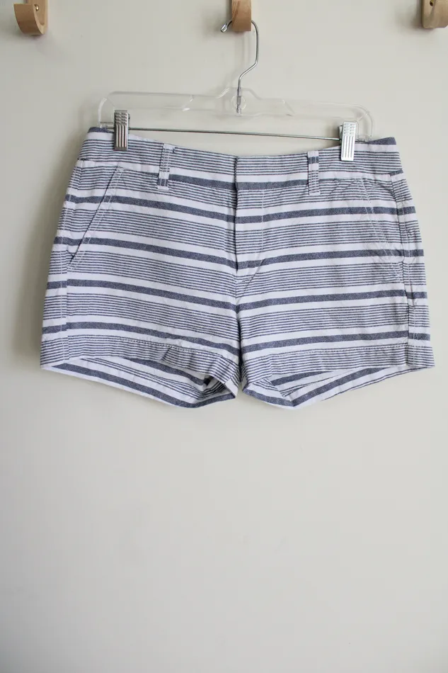 Gap Girlfriend 3 Blue Striped Short 6 Gap Rings