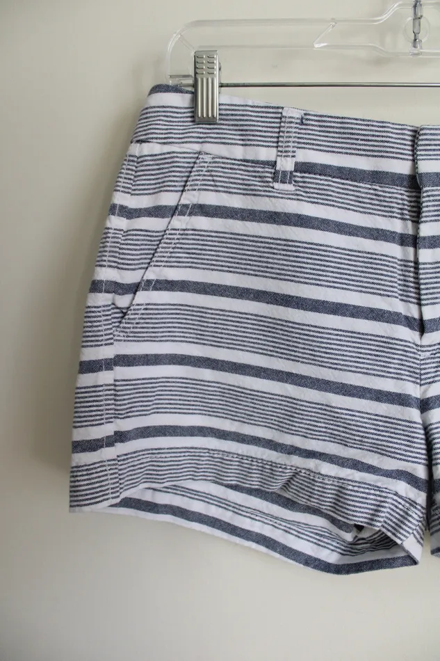 Gap Girlfriend 3 Blue Striped Short 6 Gap Rings