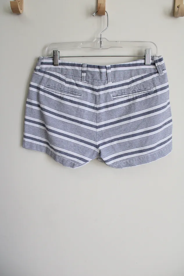 Gap Girlfriend 3 Blue Striped Short 6 Gap Rings