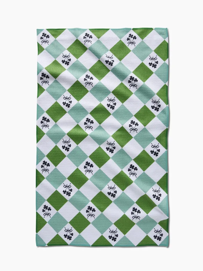 Geometry Diamond Bow Tea Towel Geometry Rings