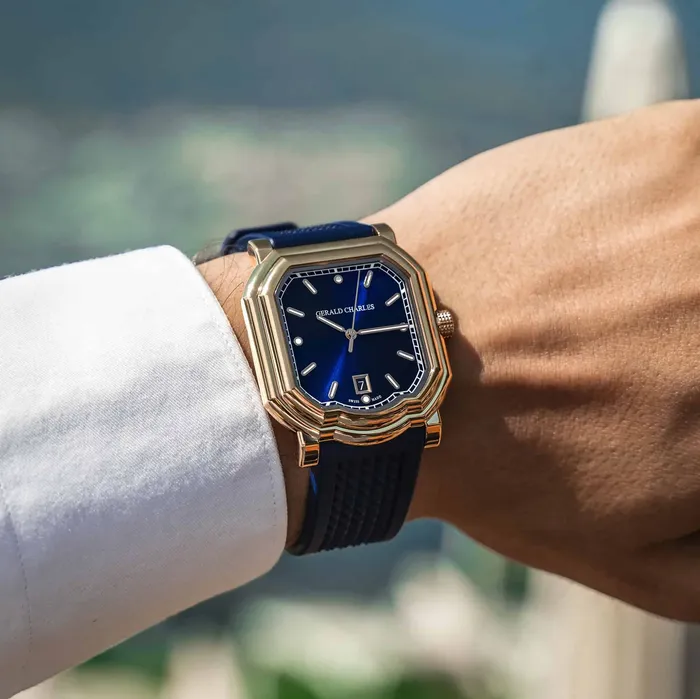 Gerald Charles Maestro 20 UltraThin Rose Gold Watch Gerald Charles Earrings