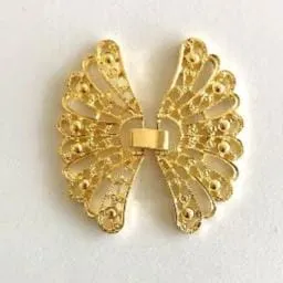 Gold Color FlutterBye Clasp Peppy Beads Earrings