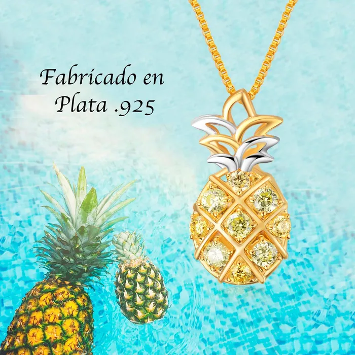 Gold Shield Earrings Cadenas de Plata para Mujer con Dije de Pia