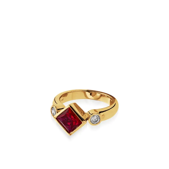 John Atencio Paloma LabGrown Gemstone and Diamond Ring Rings
