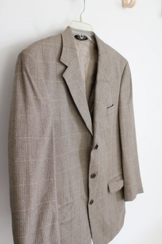 Jos A Bank Earrings Jos A Bank Tan Herringbone Blazer M