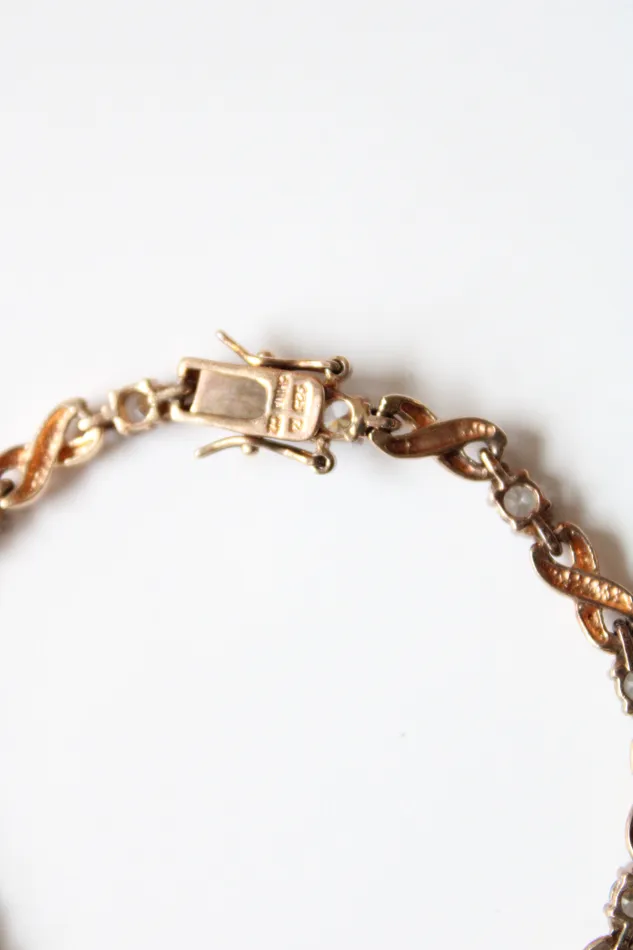 Jubilee Thrift Bracelets Cubic Zirconia Gold Toned 925 Bracelet