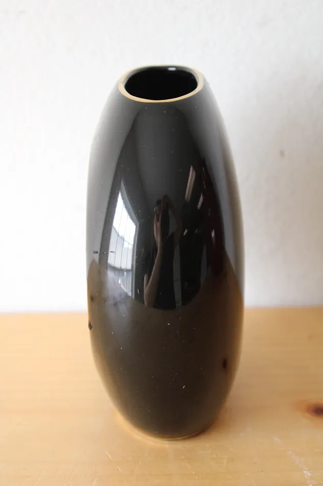 Jubilee Thrift Necklaces The Art Of Chokin 24K Gold Edged Engraved Black Vase
