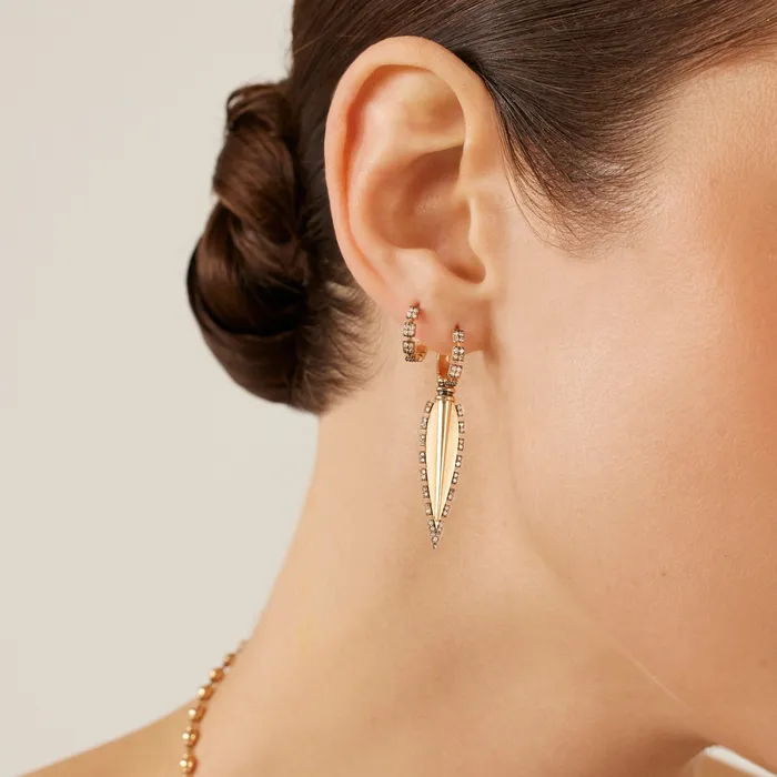Kismet by Milka Earrings Alexandria Dangling Hoop Earring