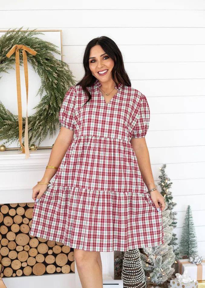 LAYERZ CLOTHING Earrings THE MARY PLAID DRESS