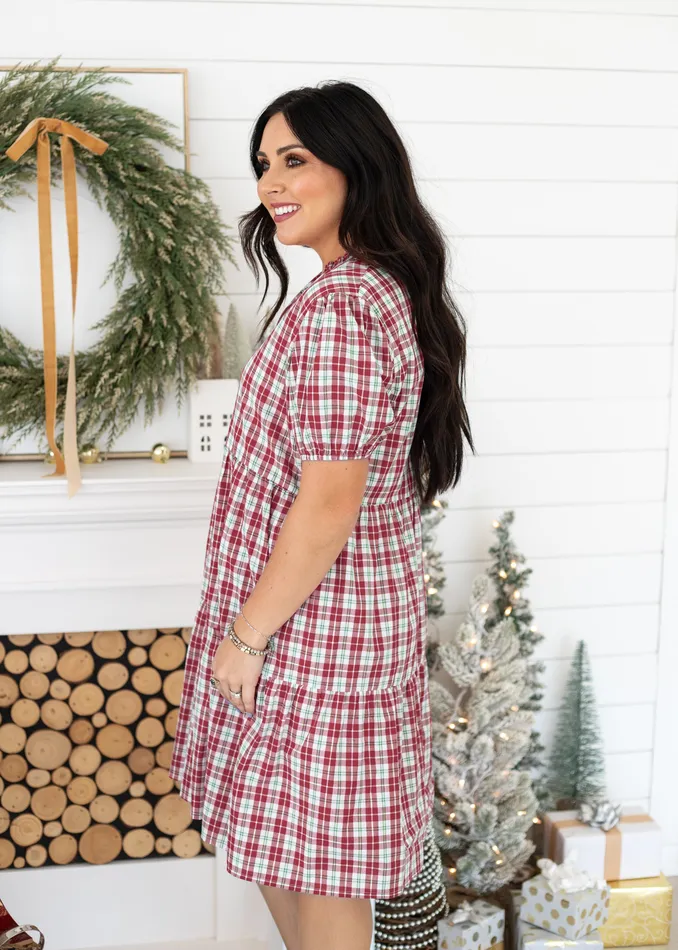 LAYERZ CLOTHING Earrings THE MARY PLAID DRESS