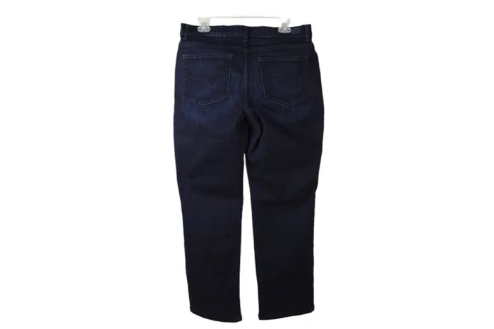 Lee Relaxed Fit Straight Leg Mid Rise Dark Wash Jeans 14 Short Lee Earrings