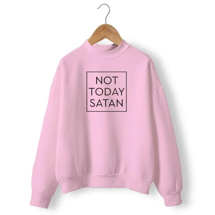Lords Guidance Earrings Christian Sweatshirt br Not Today Satan