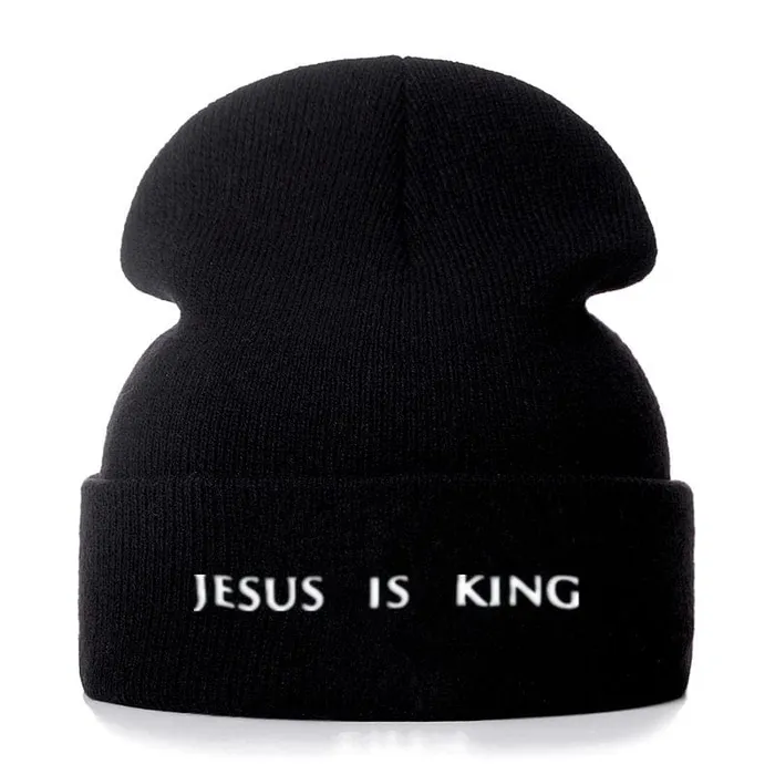 Lords Guidance Jesus is King Beanie Hat Earrings