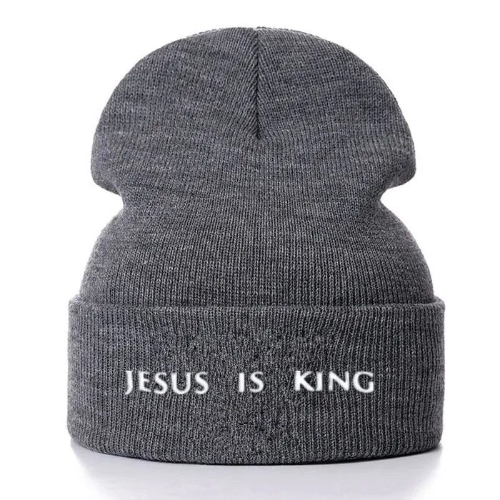 Lords Guidance Jesus is King Beanie Hat Earrings