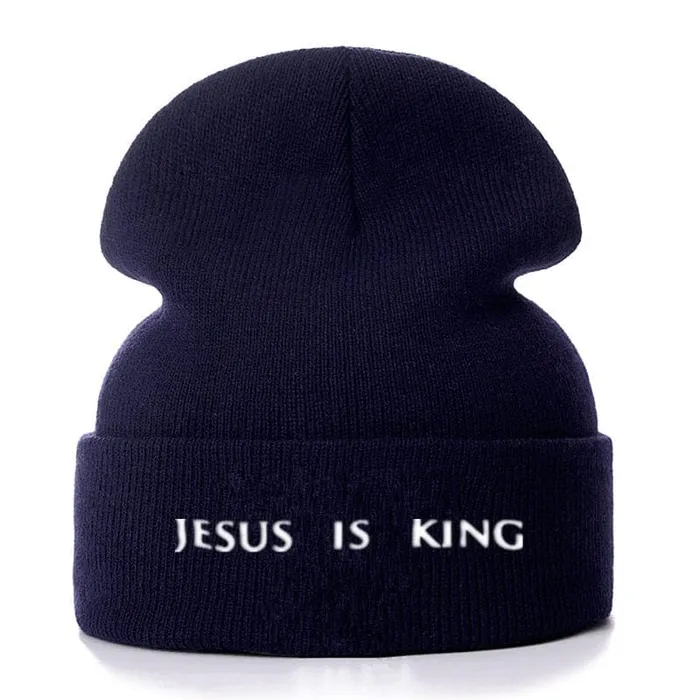 Lords Guidance Jesus is King Beanie Hat Earrings