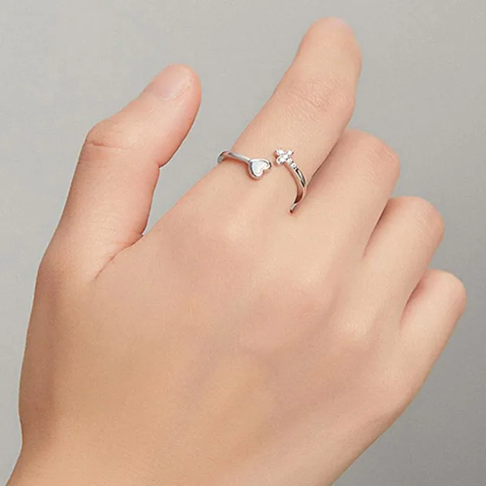 Lords Guidance Rings Christian Ring br Faith Hope Love Silver