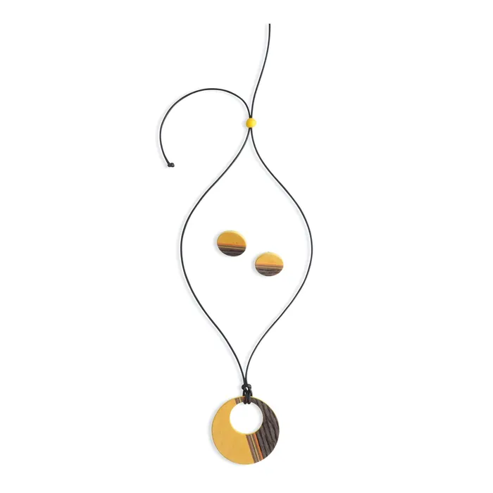 Macco Necklaces Upcycled Wood Necklace Set