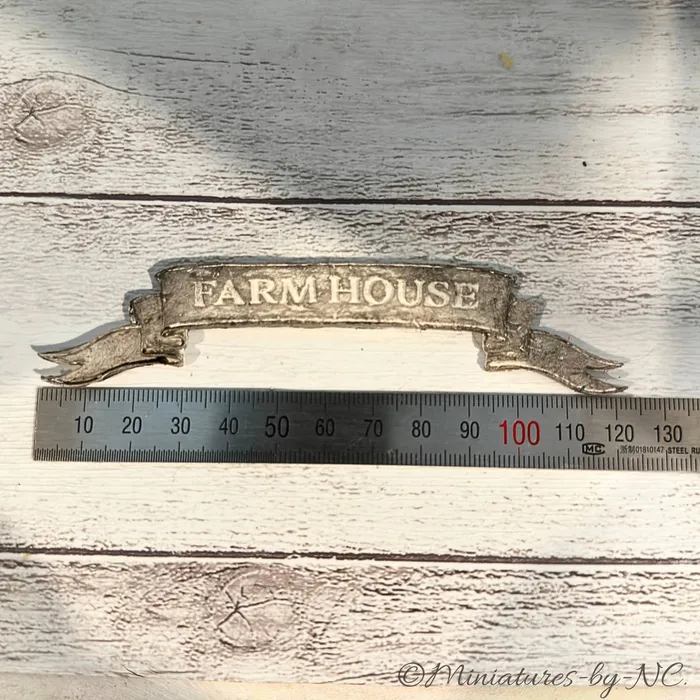 Miniatures by NC Dollhouse Farmhouse Plaque 112 Scale Customizable Earrings