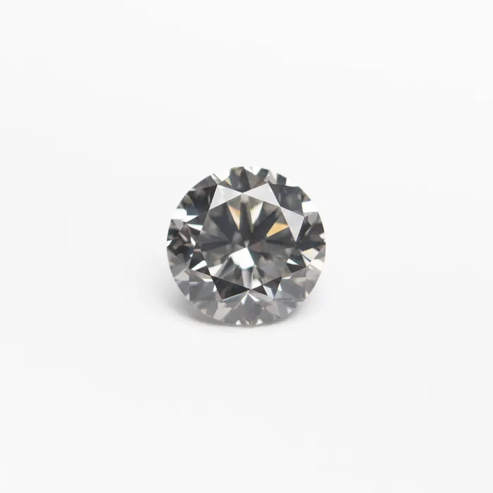 Misfit Diamonds Rings Fancy Grey Brilliant Diamond 060ct Round