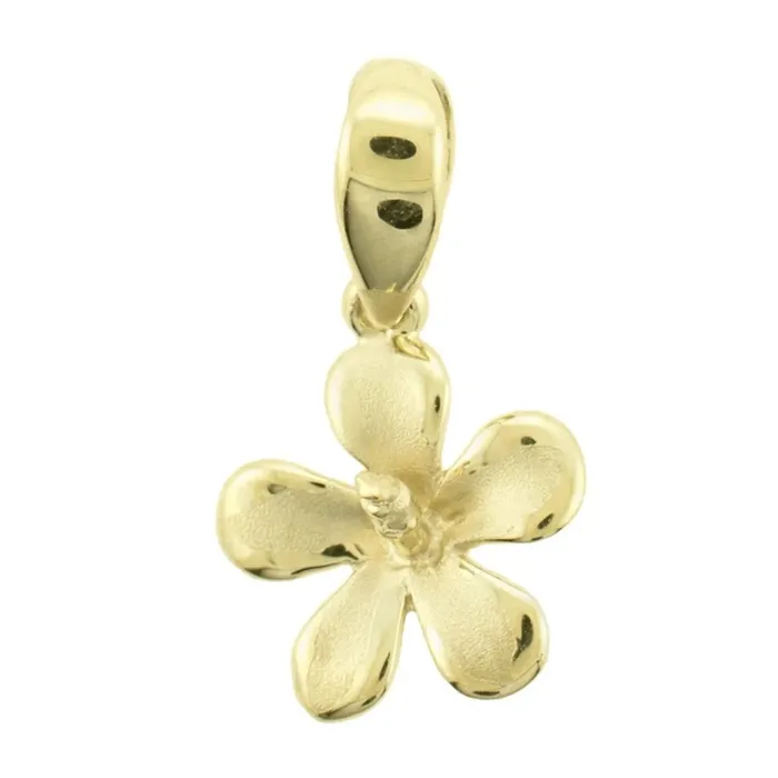 Necklaces 14K Gold Hibiscus Pendant Island Fine Jewelry