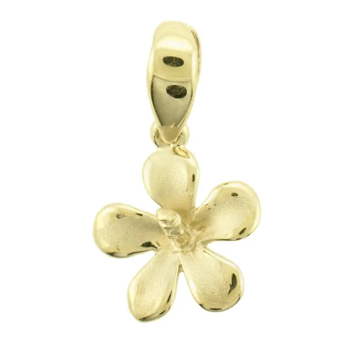 Necklaces 14K Gold Hibiscus Pendant Island Fine Jewelry