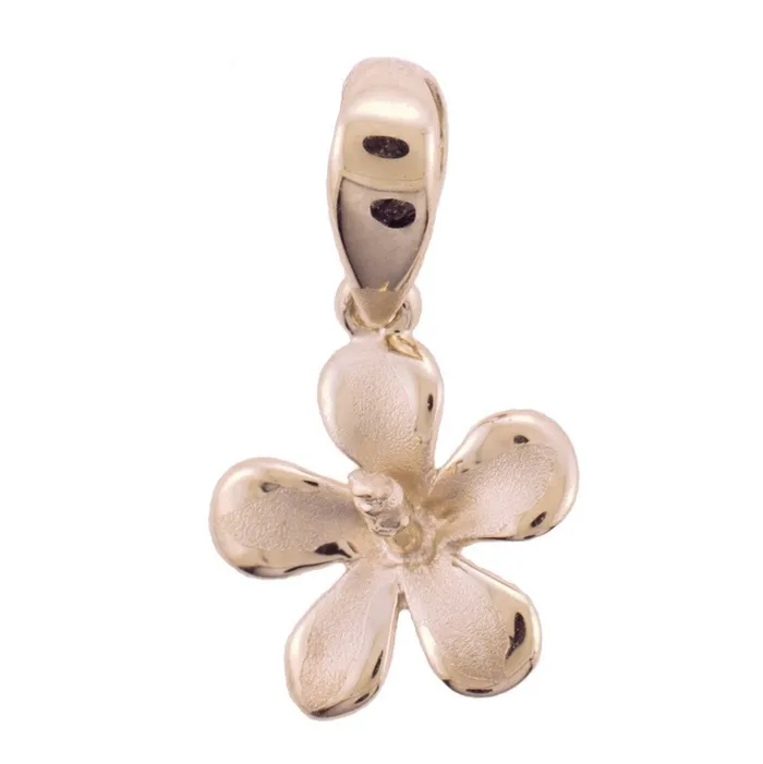 Necklaces 14K Gold Hibiscus Pendant Island Fine Jewelry