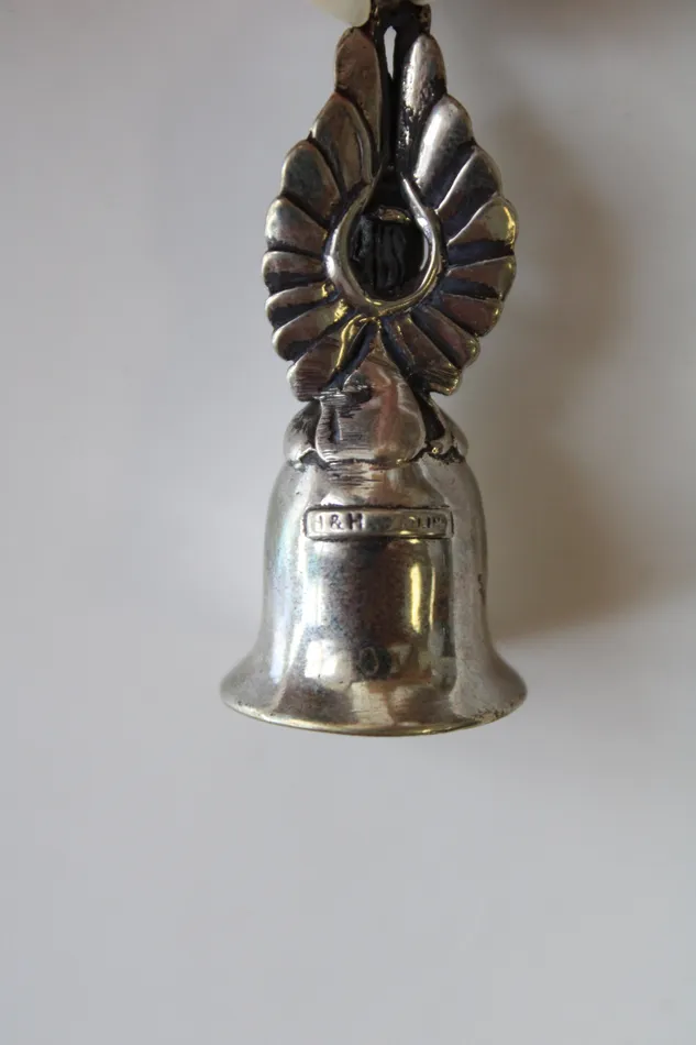 Necklaces HH HH Silver Guardian Angel Bell Pendant Necklace