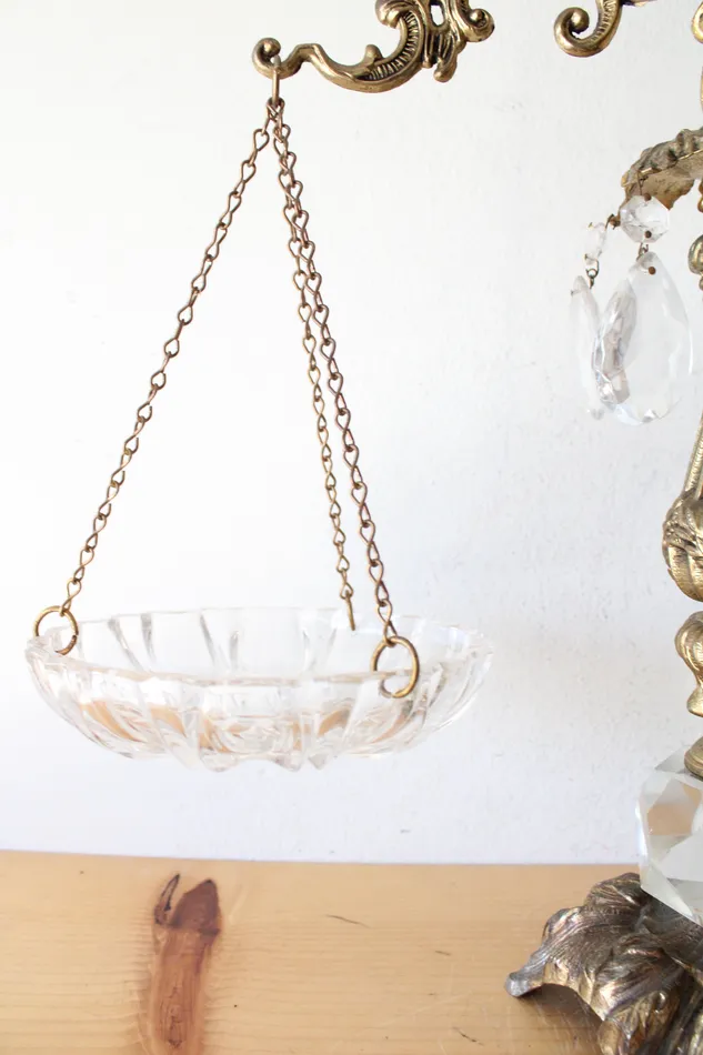 Necklaces Jubilee Thrift Brass Crystal Decorative Scales Of Justice
