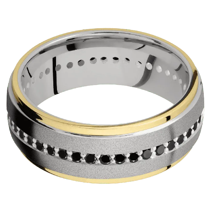 Necklaces Lashbrook Platinum Sand Satin Finish