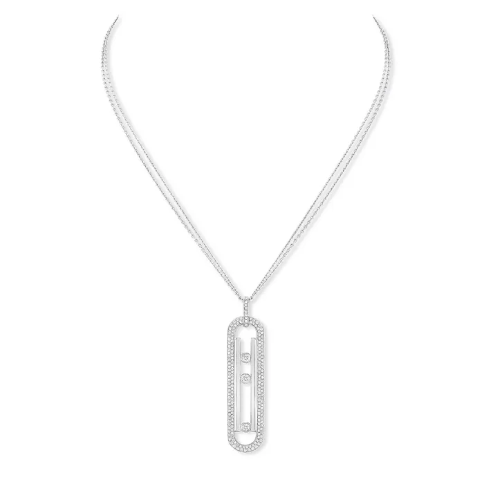 Necklaces Messika Move 10th Anniversary Pav Diamond Necklace Messika