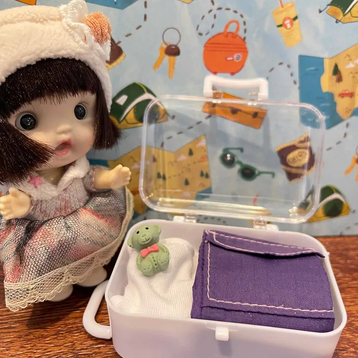 Necklaces Miniatures by NC Miniature Suitcase Travel Bag for Dolls Blythe Accessories Necklaces Miniatures by NC Miniature Suitcase Travel Bag for Dolls Blythe Accessories