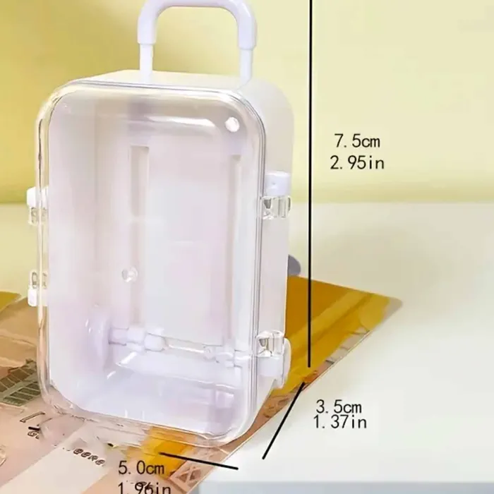 Necklaces Miniatures by NC Miniature Suitcase Travel Bag for Dolls Blythe Accessories
