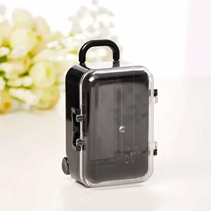 Necklaces Miniatures by NC Miniature Suitcase Travel Bag for Dolls Blythe Accessories
