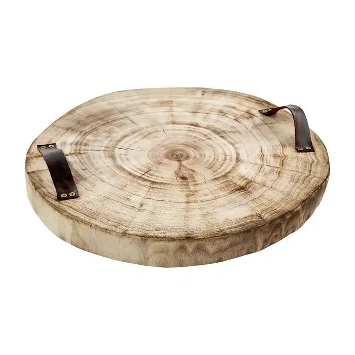 Necklaces MUDPIE Mudpie Pine Tree Slice Serving Tray 20