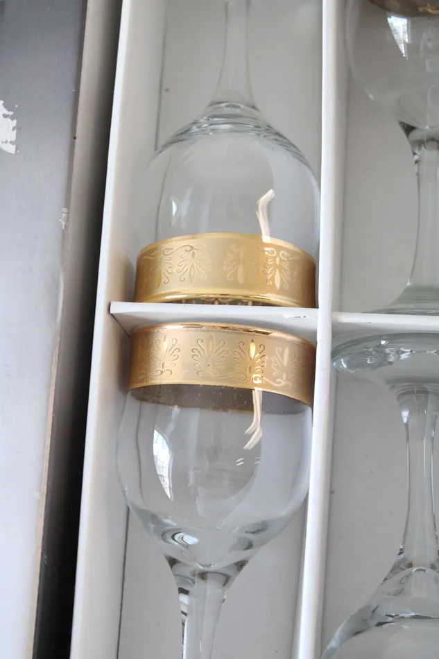 Necklaces Noble Noble Art Craft Turkish Gold Engraved 8oz Goblet Set Of 6
