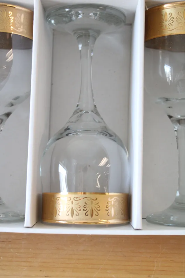 Necklaces Noble Noble Art Craft Turkish Gold Engraved 8oz Goblet Set Of 6