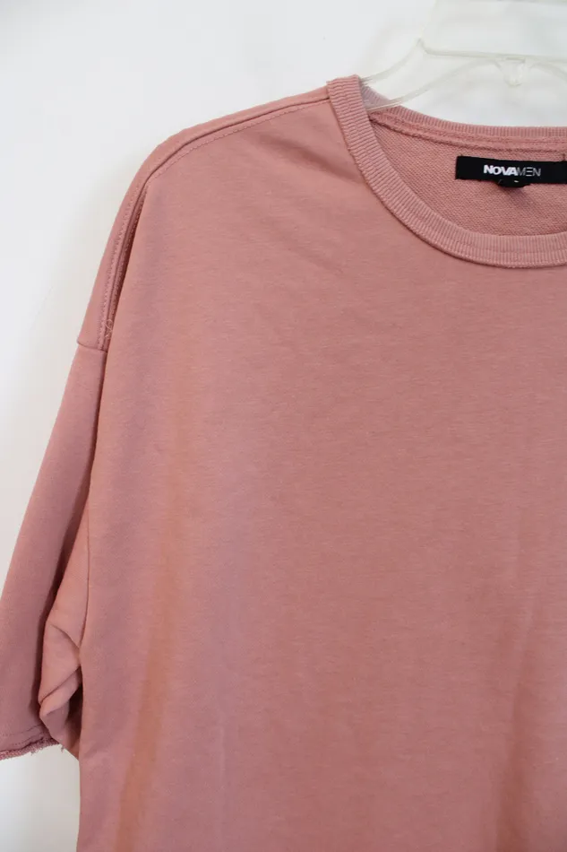 Necklaces Nova Men Nova Men Raw Hem Light Pink Shirt S