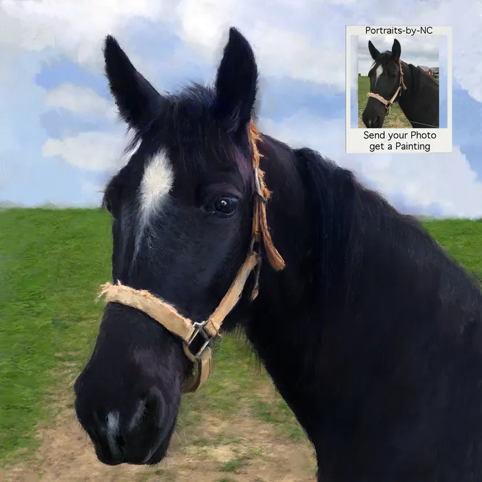 Necklaces Portraits by NC Custom Painted Horse Portraits Horse Painting