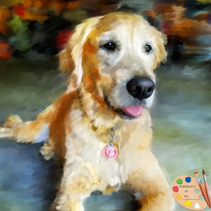 Necklaces Portraits by NC Labrador Portrait Custom Painted Pet Portrait