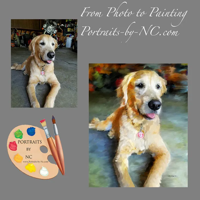 Necklaces Portraits by NC Labrador Portrait Custom Painted Pet Portrait