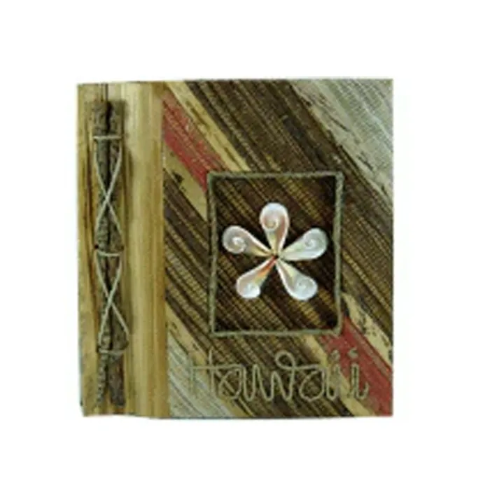 Necklaces Woven Earth Tones with Shell Plumeria Photo Album MARUEGERTZ