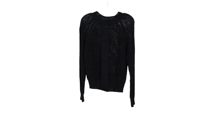 NEW Jun Ivy Black Knit Sweater M Francescas Rings