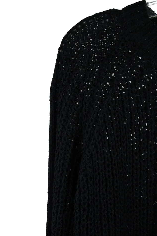NEW Jun Ivy Black Knit Sweater M Francescas Rings