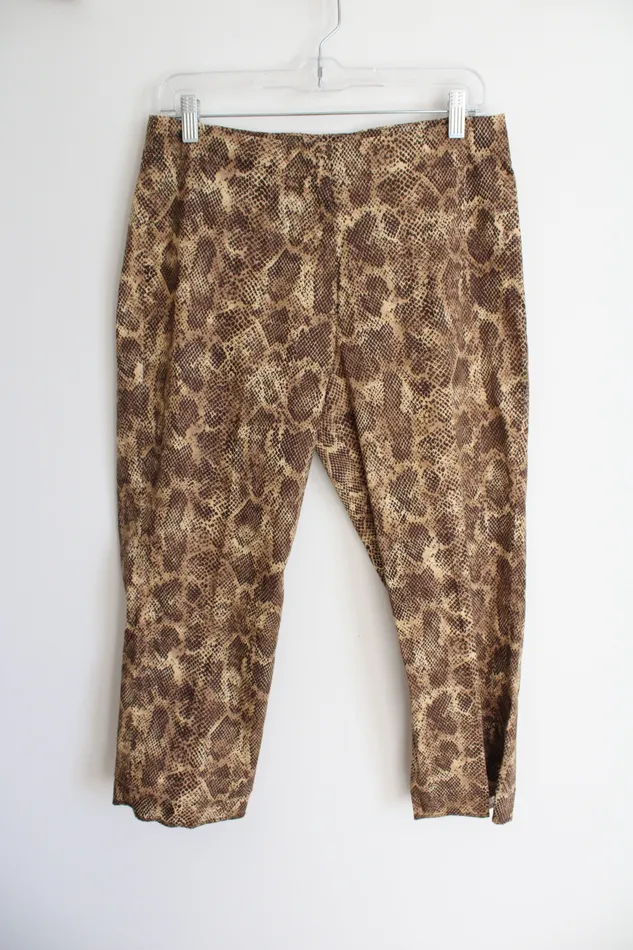 New York Company NY Khakis New York Co Vintage Brown Snakeskin Cotton Capris 10 Earrings New York Company NY Khakis New York Co Vintage Brown Snakeskin Cotton Capris 10 Earrings
