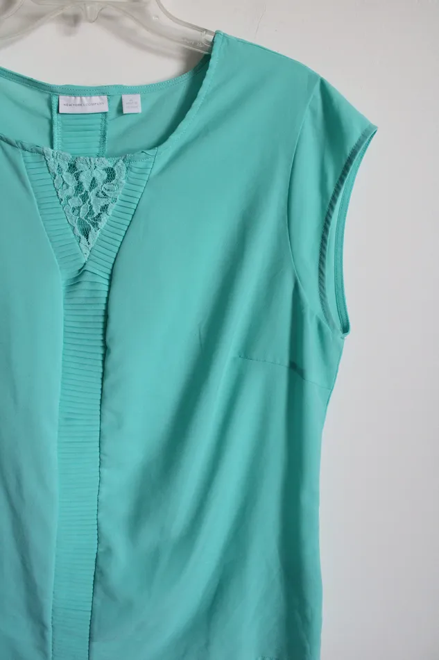 New York Company Rings New York Co Blue Blouse XL