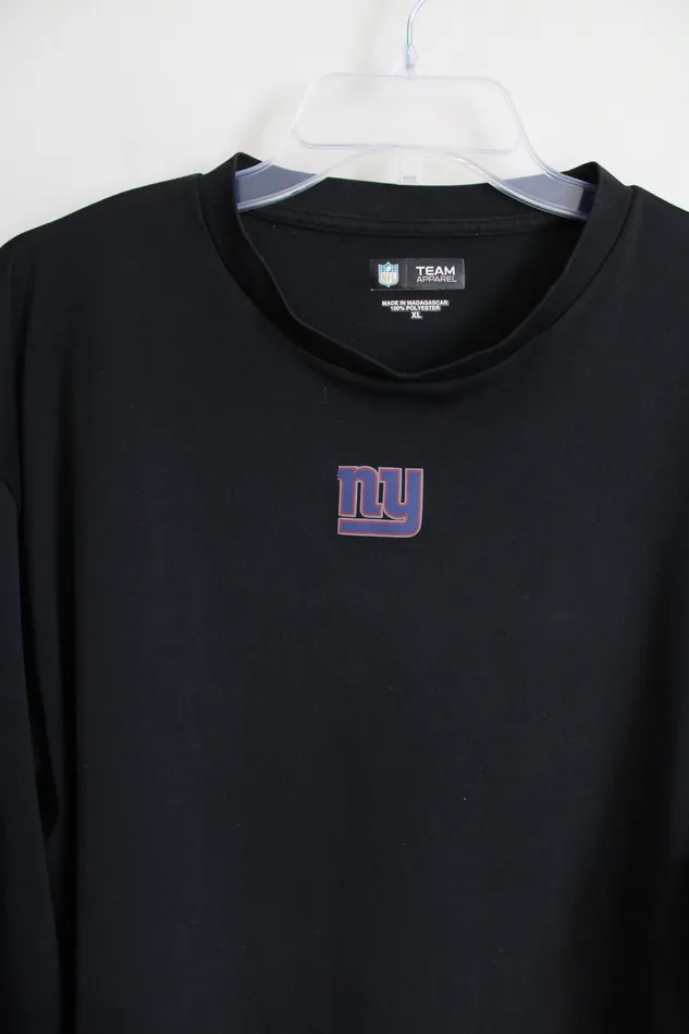 NFL New York Giants Black Long Sleeved Shirt XL NFL Rings